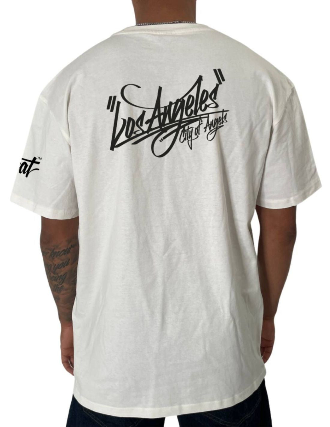 BSAT Urban Baggy T-Shirt Los Angeles White – BSAT-CLOTHING.COM