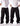 BSAT Stickman Cargo Pants Black Gold The Finger Baggy Fit