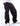 Bronx Deep Black Cotton Twill Baggy Jeans by BSAT