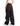 Bronx Deep Black Cotton Twill Baggy Jeans by BSAT