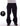 BSAT Aliens 4 Peace The Finger Raw Black n White Baggy Jeans