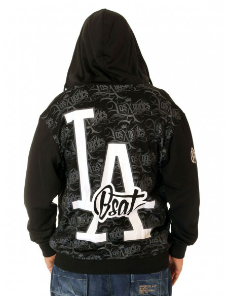 BSAT Los Angeles ZipHoodie Black