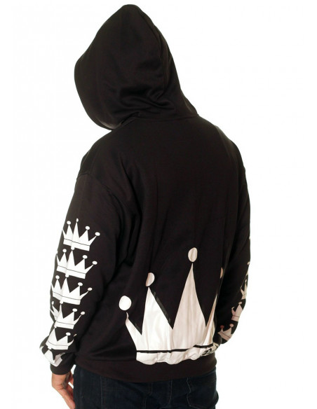 Crown Bronx Hoodie Black by BSAT