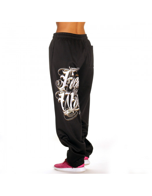 Tupac Album Sweatpants Black WhiteNGold by BSAT