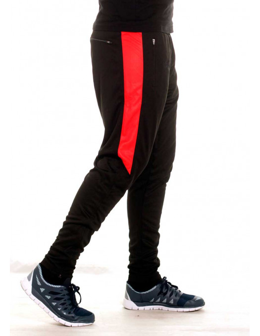 BSAT Panther Track Pants BlackNRed