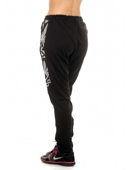 Smokin Track Pants BlackNSilver by BSAT