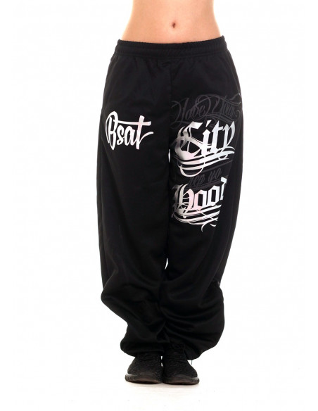 BSAT Hood Sweatpants BlackNSilver