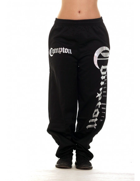 BSAT Straight Outta Compton Sweatpants BlackNSilver