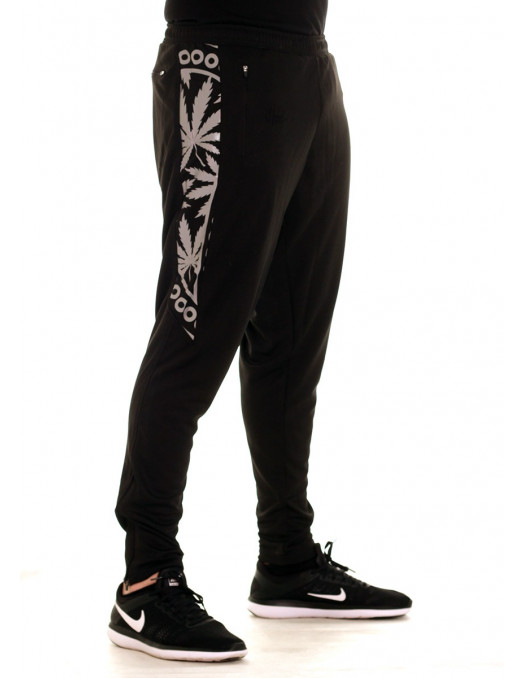 BSAT Smokin Track Pants BlackNSilver