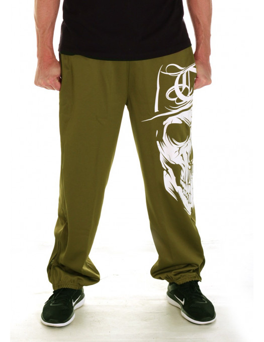 Cali Skull Sweatpants Olive by BSAT