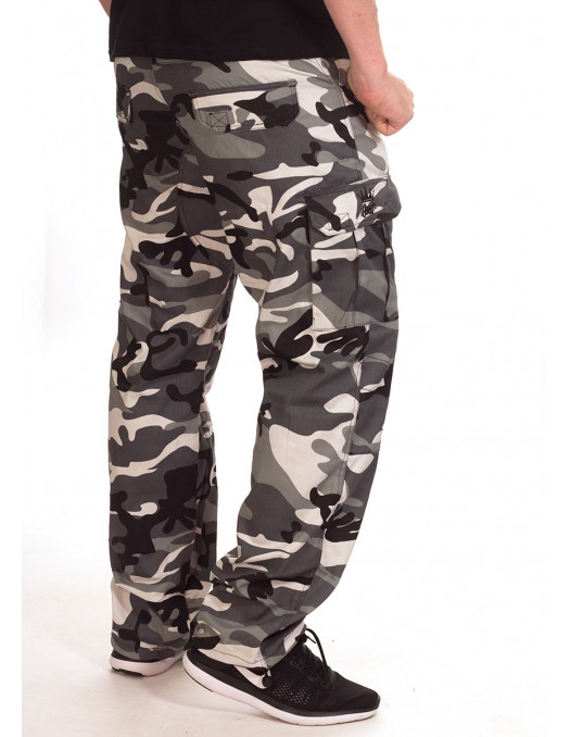 BSAT Camo Regular Fit Combat Cargo Pants Urban Ice