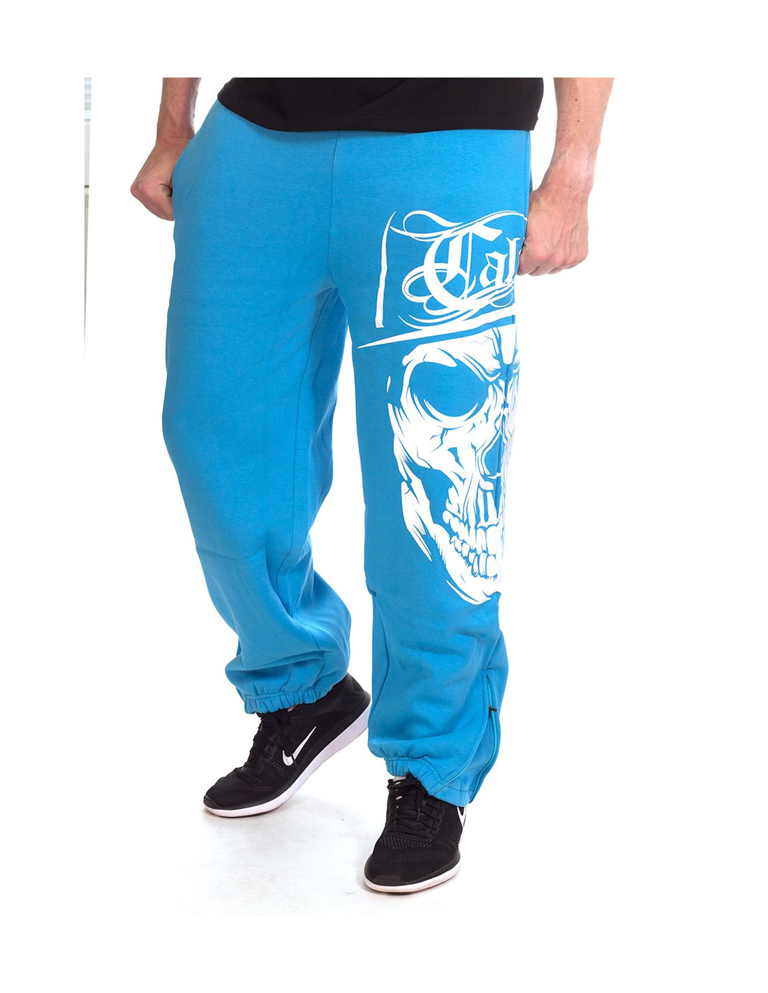 Skull Sweatpants- Blue