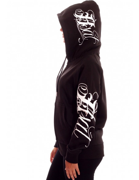 Black Art Script Hoodie by BSAT