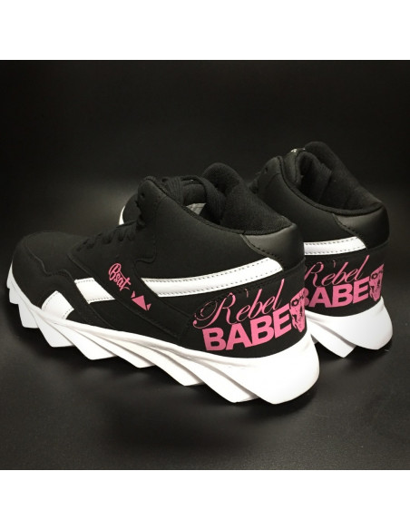 RebelBabe Shoes BlackNPink by BSAT