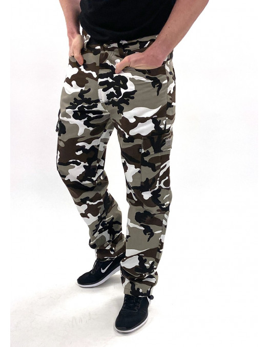 BSAT Regular Fit Urban Camo Cargo Pants