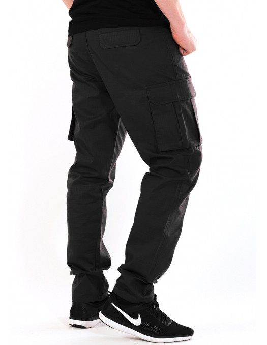 BSAT Tapered Fit Cargo Pants Black