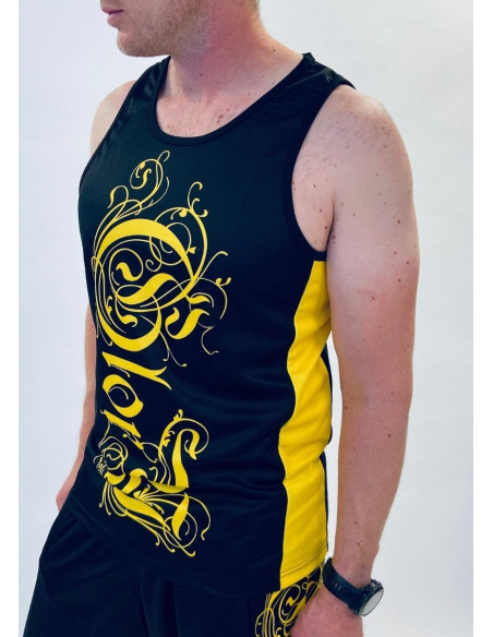 Glory Mesh Tank Top BlackNYellow by BSAT