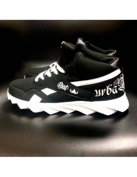 Urban Glory Race Sneakers BlackNWhite