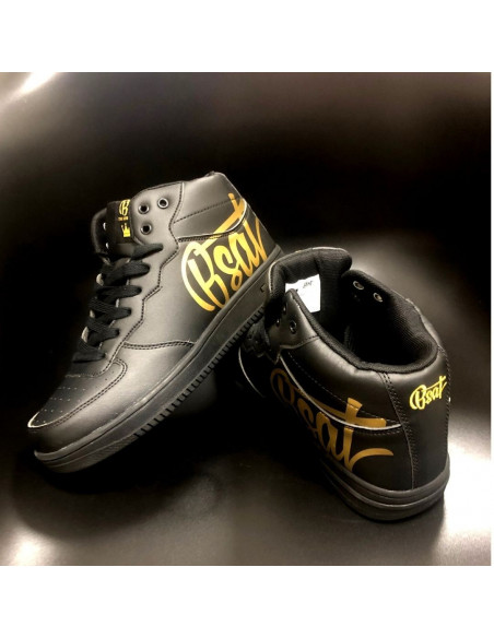 BSAT Logo Sneakers BlackNGold