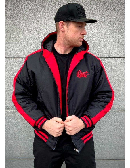 Bronx Winter Jacket BlackNRed by BSAT