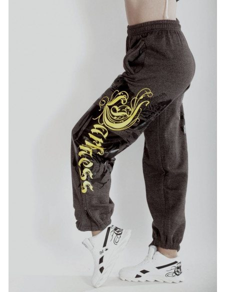 BSAT Darkness Graffitti Sweatpants Charcoal Grey