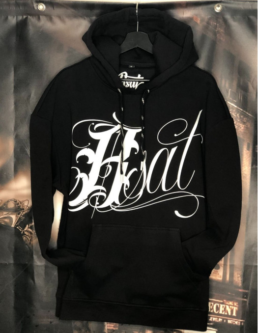 Art Script Logo Hoodie Black by BSAT