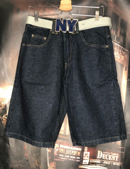 BSAT Baggy Denim Shorts Indigo Blue