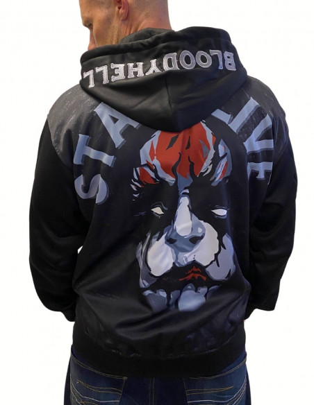 BSAT Bloody Hell Skull ZipHoodie