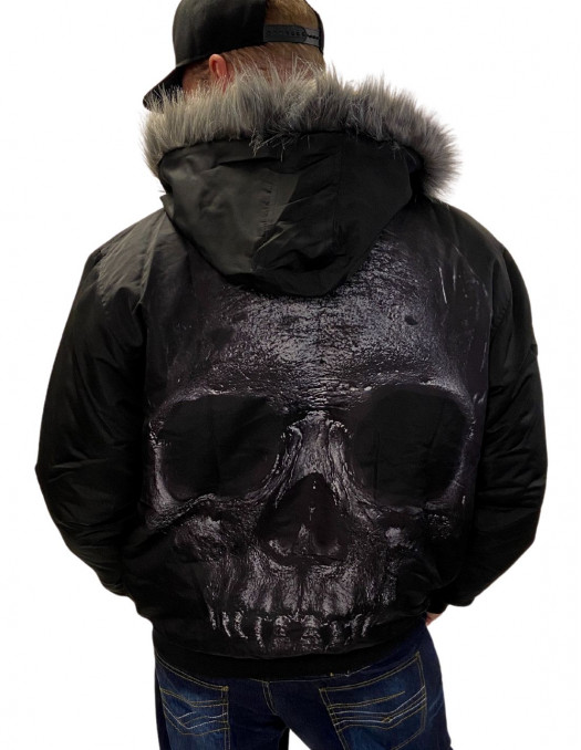 BSAT Skull Winter Jacket Black