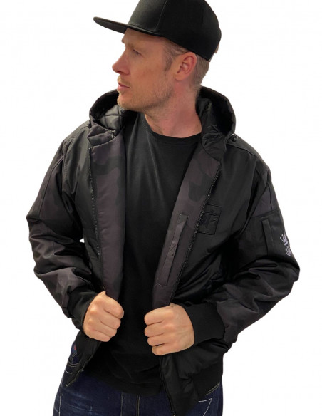 BSAT Bronx Winter Jacket Black/DarkCamo