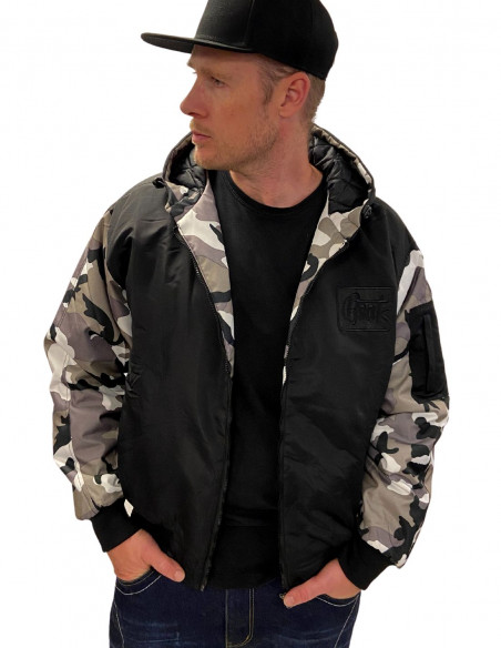 BSAT Bronx Renewed Winter Jacket Black/Urban Camo