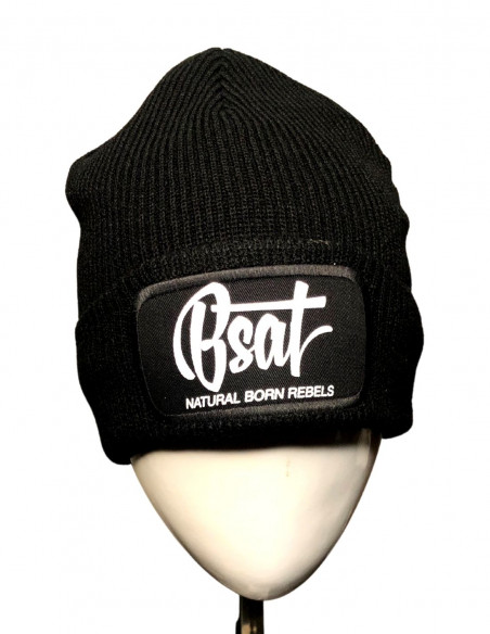 BSAT Logo Beanie BlackNWhite