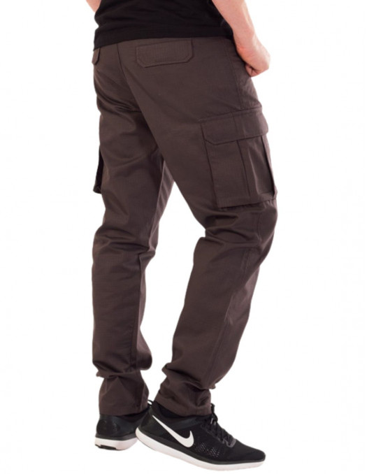 BSAT Tapered Fit Cargo Pants Dark Grey