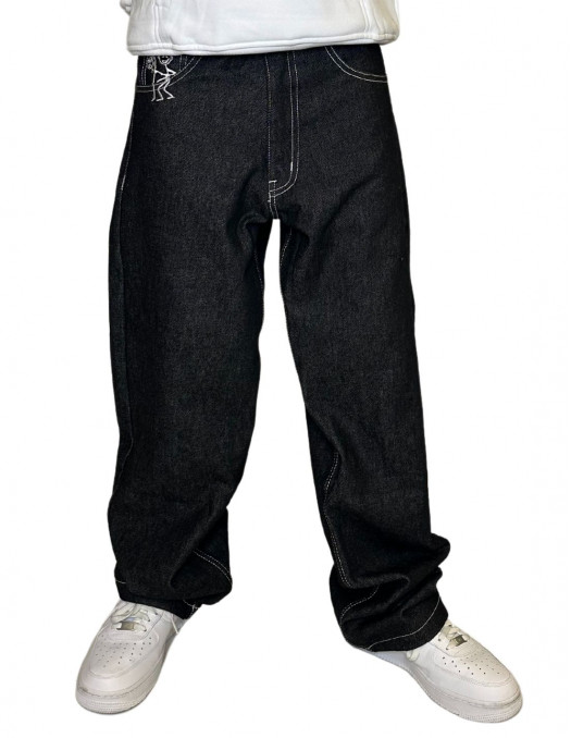 BSAT Stickman The F*ck Jeans Black