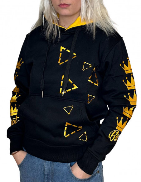 Goldenliscious Crown Diamonds Hoodie by BSAT