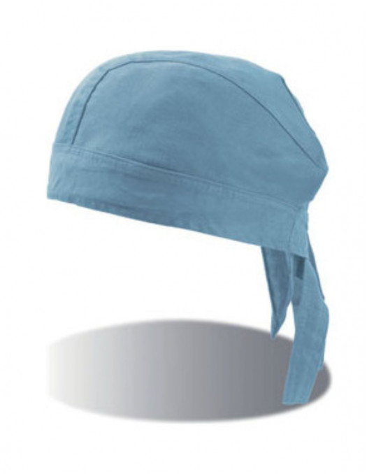 Long Cotton Bandana Light Blue