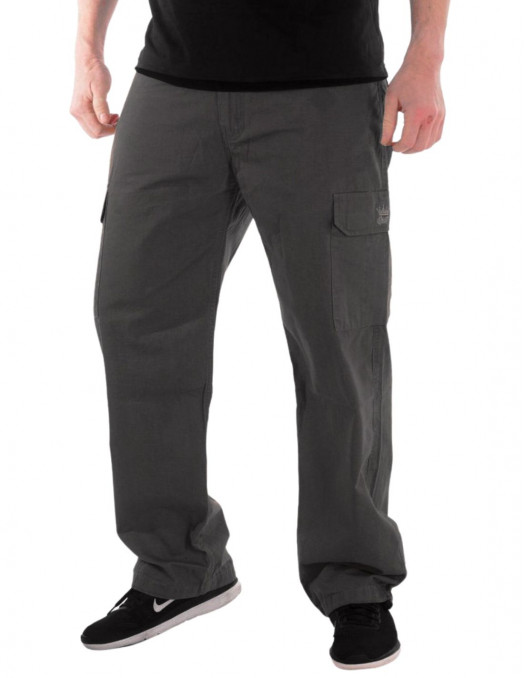 BSAT Baggy Fit Combat Cargo Pants Dark Grey City