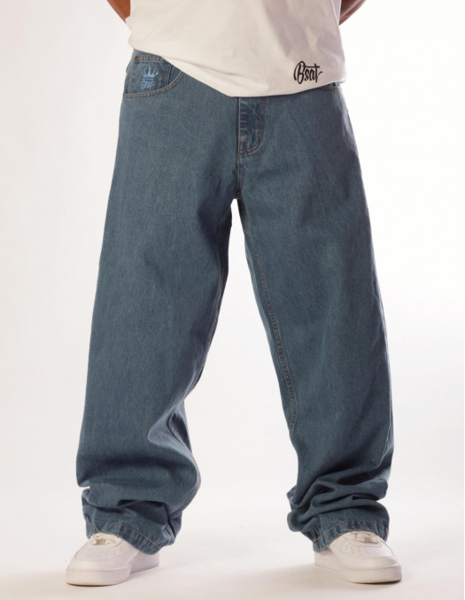 BSAT Bronx Baggy Jeans Plain Skyblue