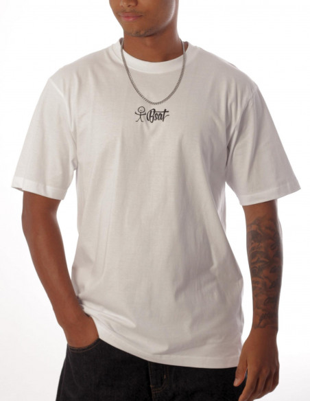 BSAT Stickman Logo T-Shirt White