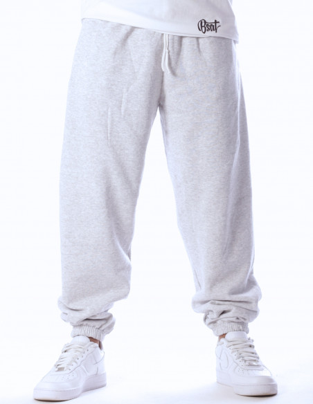 Classic Elasticated Cuff Jog Pants Heather Grey