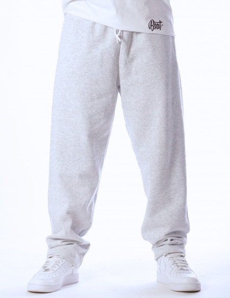 Classic Open Hem Jog Pants Heather Grey