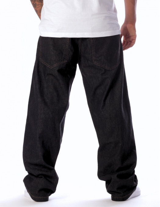 BSAT Bronx Baggy Jeans Plain Black