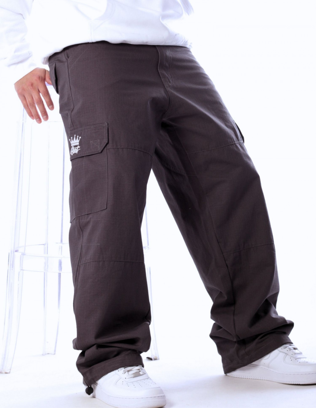 CPH X Baggy Cargo Pants Dark Grey by BSAT