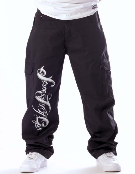 BSAT Streets of CPH Baggy Cargo Pants Black