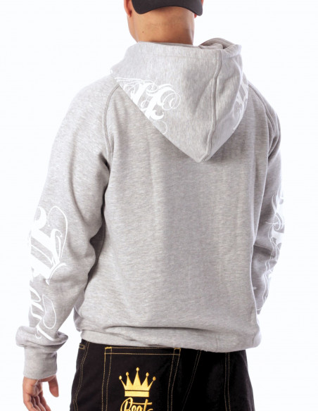 BSAT Art Script Hoodie Grey