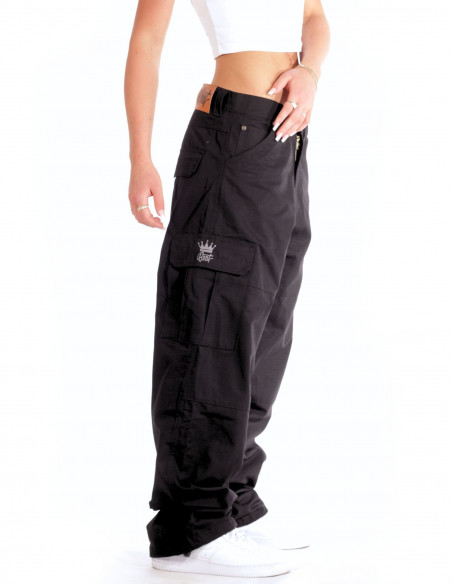 CPH X Baggy Cargo Pants Black by BSAT