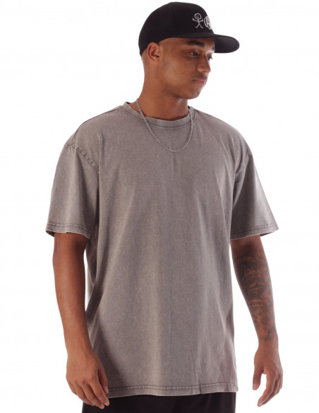 Baggy T-Shirt Acid Washed Asphalt