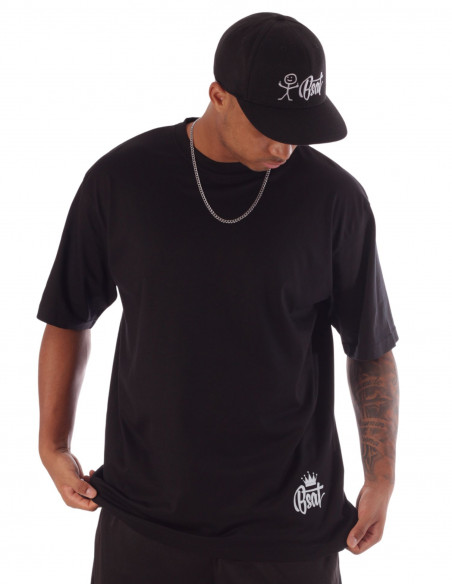 The Crown South BSAT Black Baggy Tee. Part of the Bronx Collection.