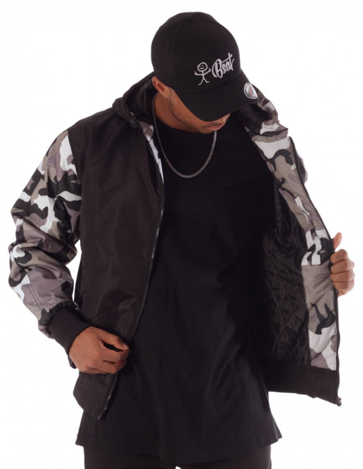 BSAT Bronx Renewed Winter Jacket Black/Urban Camo