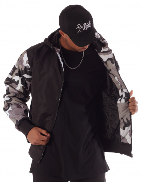 BSAT Bronx Renewed Winter Jacket Black/Urban Camo